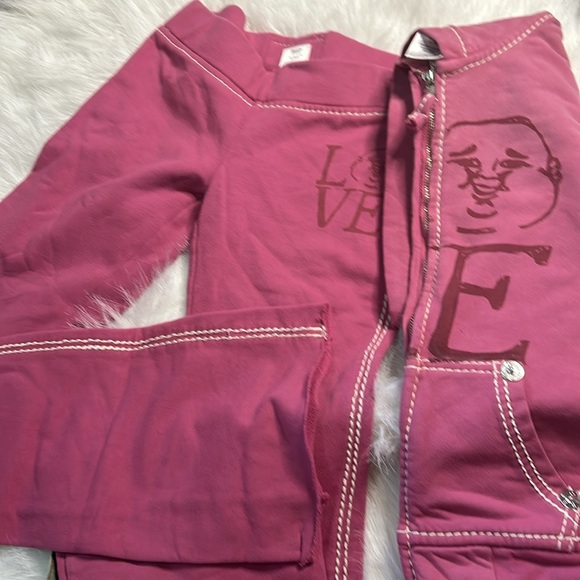 Girls true religion jogging suit flare bottom. Excellent condition. Size L. - Picture 2 of 5